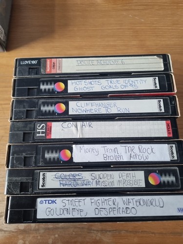 Vhs video cassette - cassette, tapes
