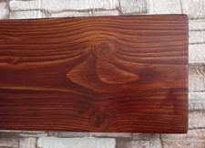 Solid wood, floating ,vintage ,rustic  shelf with free brackets.