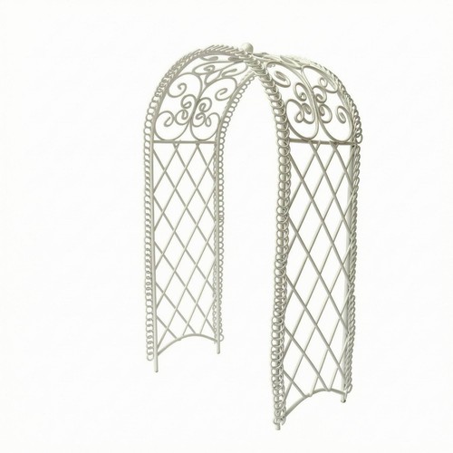 White iron arch gate - arch, openwork