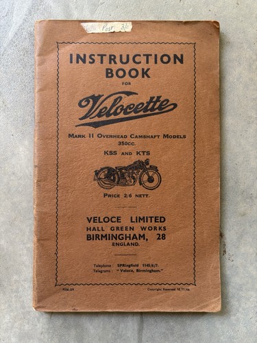 Velocette kss kts - velocette,