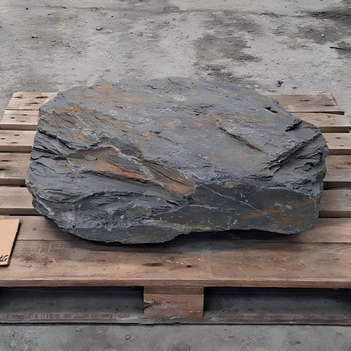 Welsh slate boulder garden - welsh,