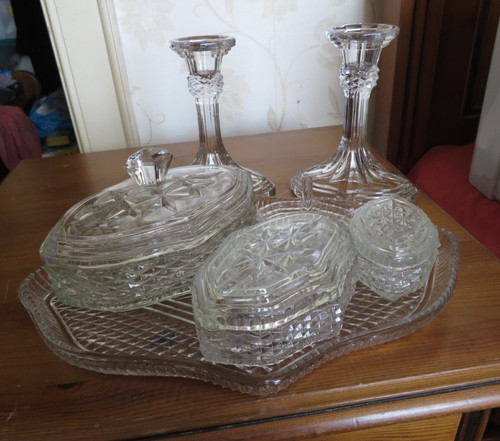 Vintage art deco piece glass - deco,