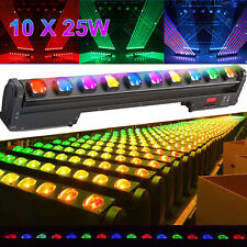 250W RGBW Light Bar Wall Wash Effect Stage Light 10LED DMX DJ Disco Party Beam