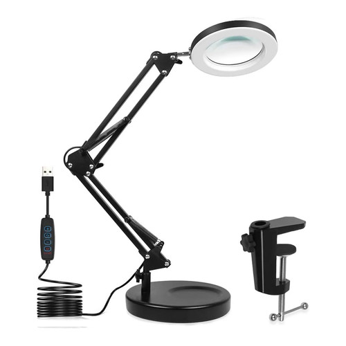 10x magnifying glass with - glass,