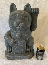 Concrete Japanese Neko Statue