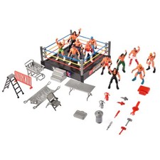 Mini Wrestling Figure Playset