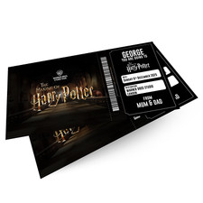 Harry Potter Studio Tour Ticket Surprise Voucher Personalised Birthday Gift Idea