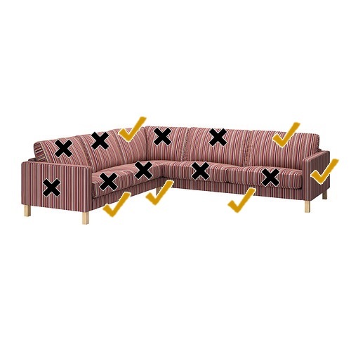 Ikea karlstad corner sofa - corner,
