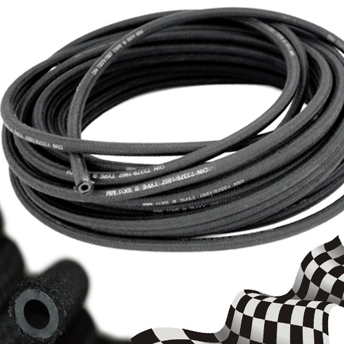 Cotton braided rubber fuel - braided,