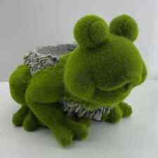 Flocked Frog Planter Home