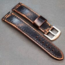 Black Brutal Watch Strap Vintage distressed 18-26mm Replacement Wrist band