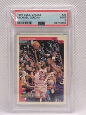 1997 Upper Deck Collector's Choice #23 Michael Jordan Chicago Bulls NBA PSA 9