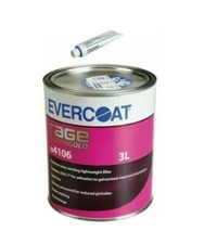 1 X EVERCOAT 104106 RAGE GOLD POLYESTER BODY FILLER WITH BPO HARDENER 3LT