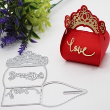 Gift Box Purse Metal Cutting Dies Scrapbooking Wedding Cards Paper Craft Stencil