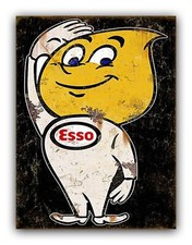 Vintage Style Esso Man Metal