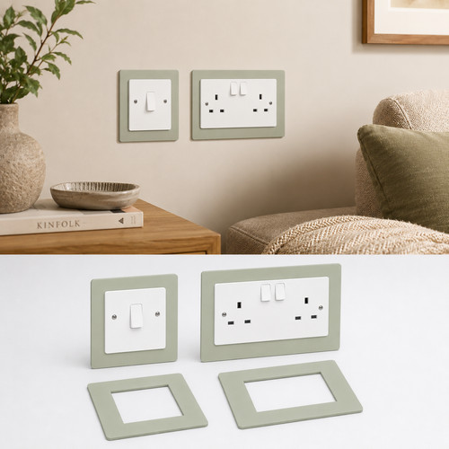 Double single socket light - double, &