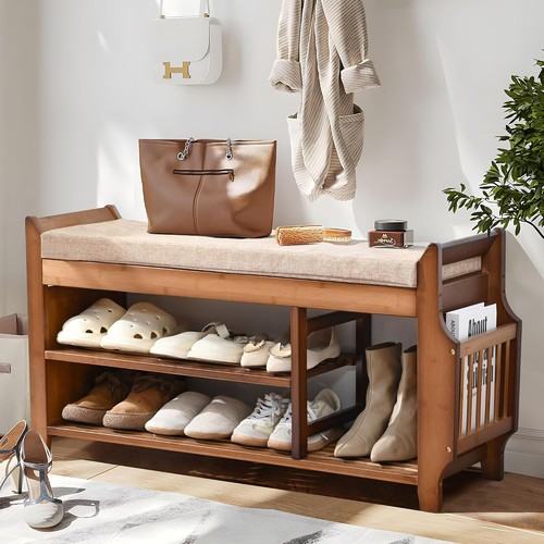 Bamboo entryway storage - bamboo,