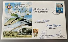 WW2 ES33c Battle of Arnhem Signed by Gen J Hackett Plus 3 resistance members