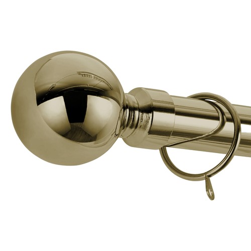 Extendable metal curtain pole - metal,