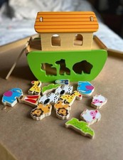Noah's Ark Wooden Shape Sorter