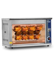 Electric Commercial Chicken Rotisserie Oven – 3 Skewers / 9 Chicken Capacity