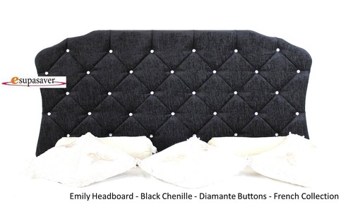 Emily chenille headboard - emily,