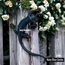 Blue Gecko Lizard Sculpture