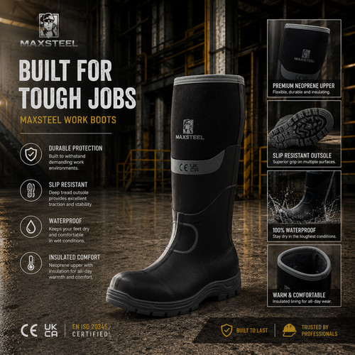 Mens safety muck neoprene - safety,