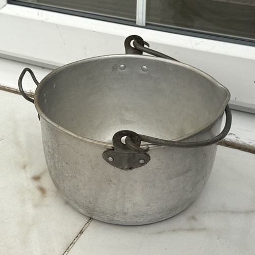 Vintage aluminium jam - vintage, pot