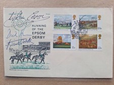 TROY DERBY FIRST DAY COVER- HAND-SIGNED DICK HERN WILIE CARSON MICHAEL SOBELL
