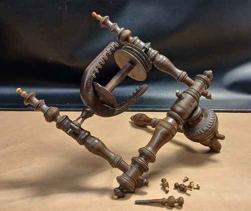 Antique spinning wheel - spinning,