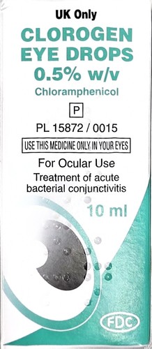 Chloramphenicol eye drops - eye,