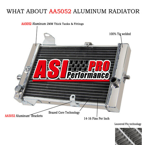 Upgraded aluminium radiator - aluminium,