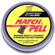 Webley MATCHPELL PELLETS Flat