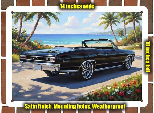 Metal sign 1966 chevrolet - sign,