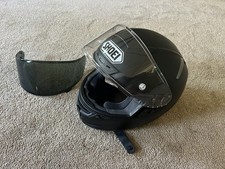 Shoei X-14 X-Fourteen Size Large Matte Black With Clear And Dark Tinted Shields