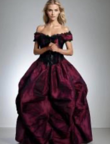 Burleska ballgown corset dress - corset,