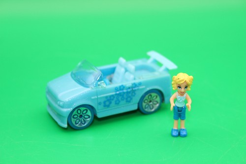 Polly pocket 2006 blue car - pocket,