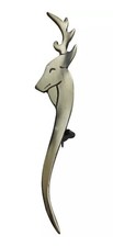 Scottish Highland Stag Head Kilt Pin Antique Finish/ Kilt Pins/kilt Pin/Brooch