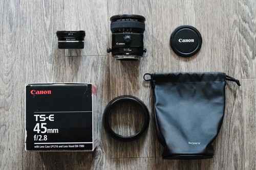 Canon 45mm ts e tilt - ef, f/2.8