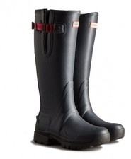 Hunter Womens Balmoral Neoprene Wellington Boots Navy Peppercorn size 7