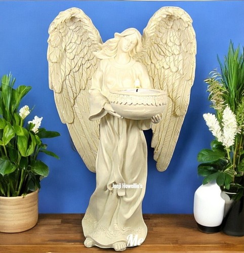 Standing angel candle holder - standing,