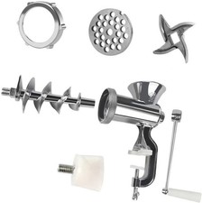 Manual Meat Grinder, Stainless