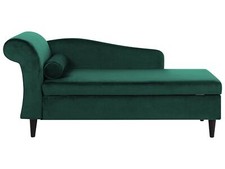 Left Hand Velvet Chaise Lounge