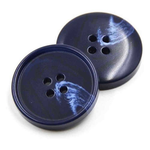 Navy blue marbled hole - blue, rim