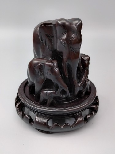 Elephant ebony wood - elephant, sculpture