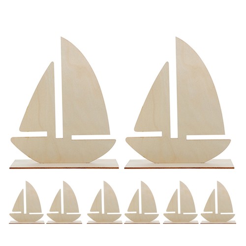 Pcs wooden boat for - , 8
