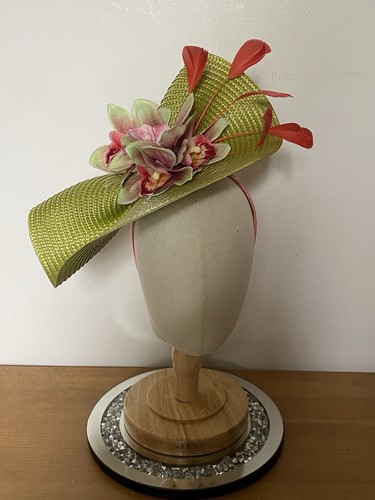 New green coral pink orchid - pink,