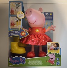 Peppa Pig Muddy Puddles Party Interactive Doll – 55+ Sounds & Modes – New