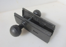 Vintage Door Knobs Handles Plates Art Deco Antique Old 1932 Black Plastic